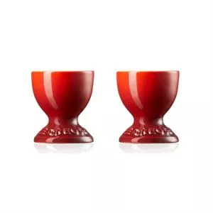 Le Creuset Cerise Stoneware Set of 2 Egg Cups
